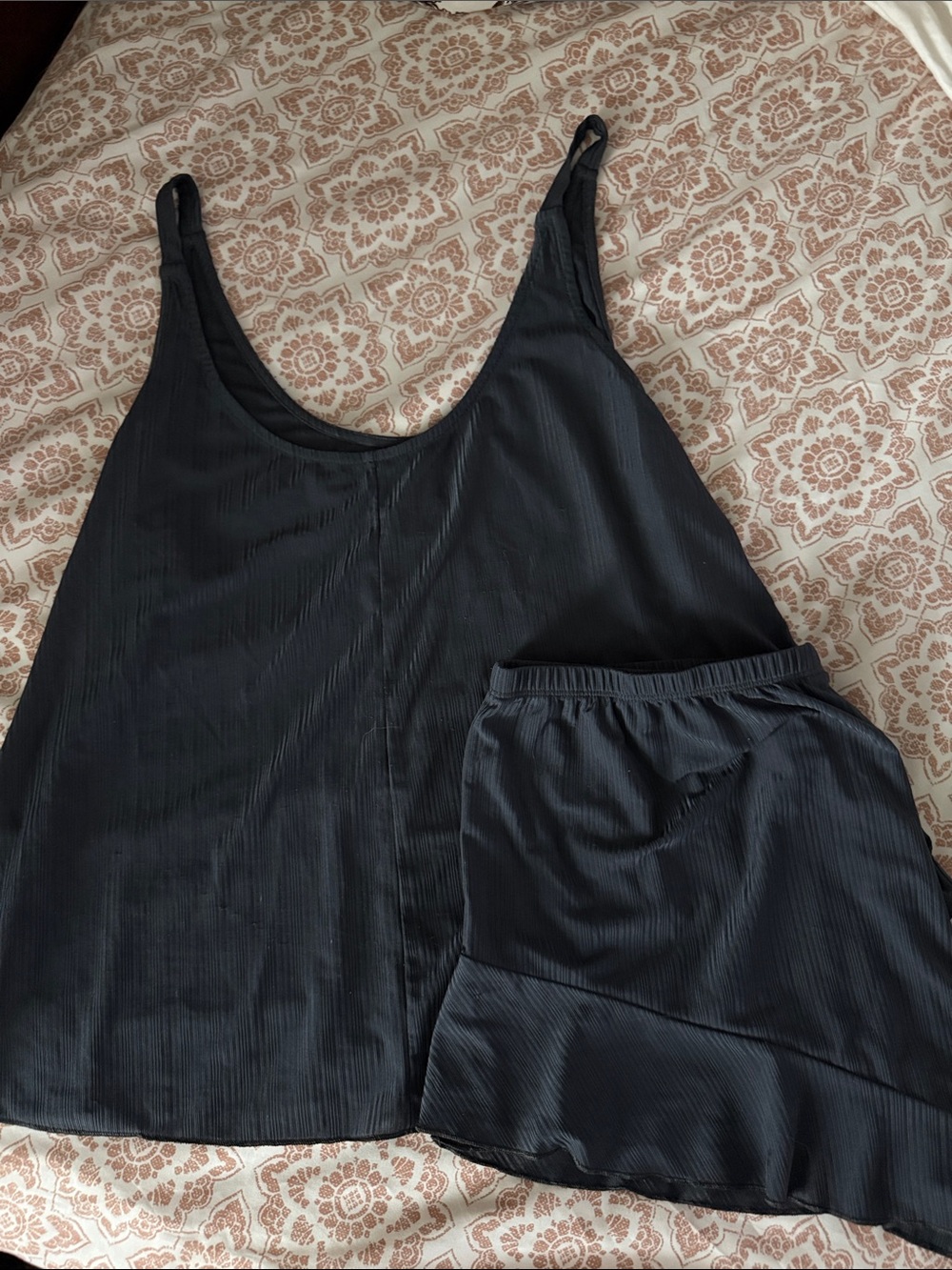 Women's Charcoal Grey Camisole and Shorts Sleep Set